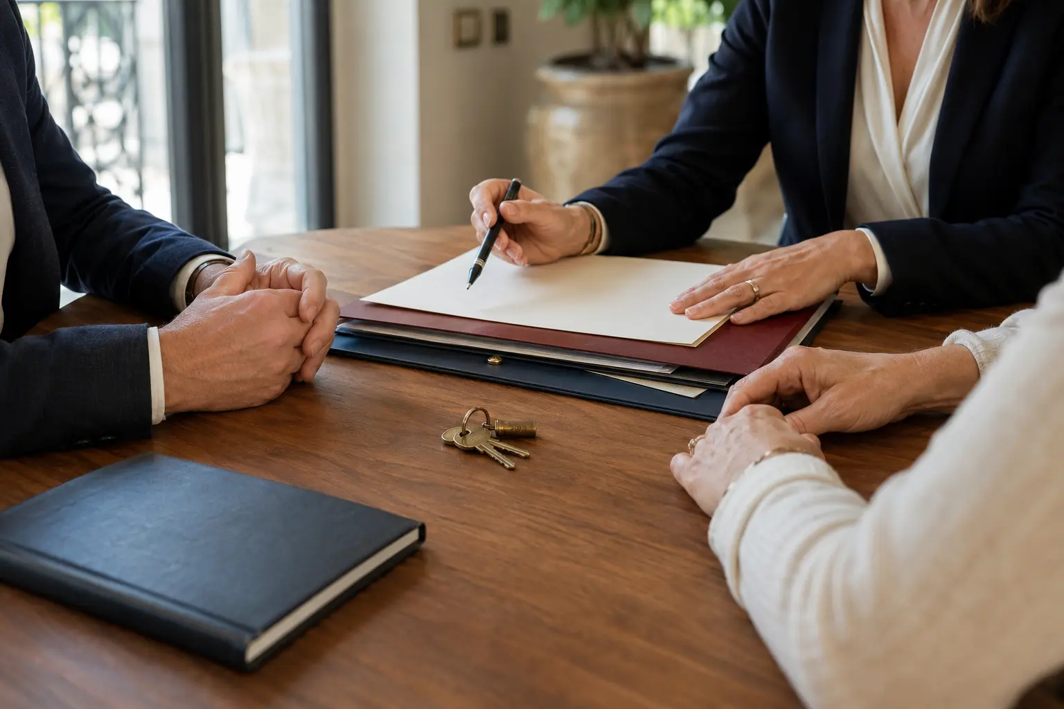 Avocate préparant une stratégie de divorce contentieux avec sa cliente